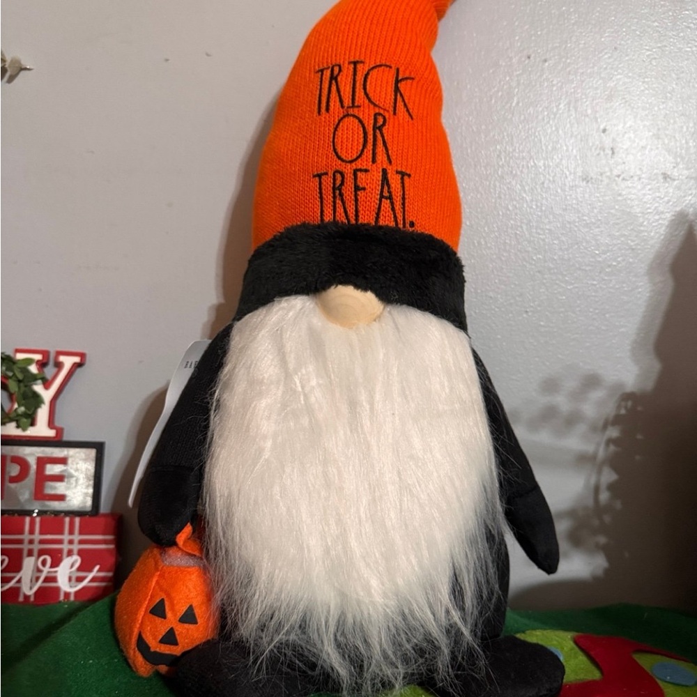 Halloween Gnome with Orange Hat